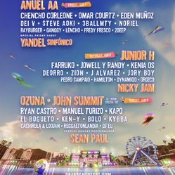 2 GA Baja Beach Fest Tickets 