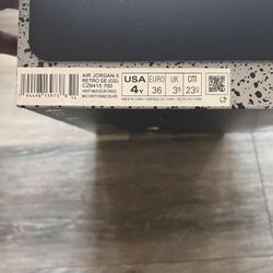 What The Jordan 5’s Size 4y