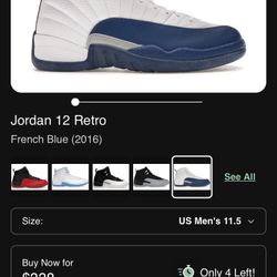 Jordan 12 Retro 2016 French Blues 
