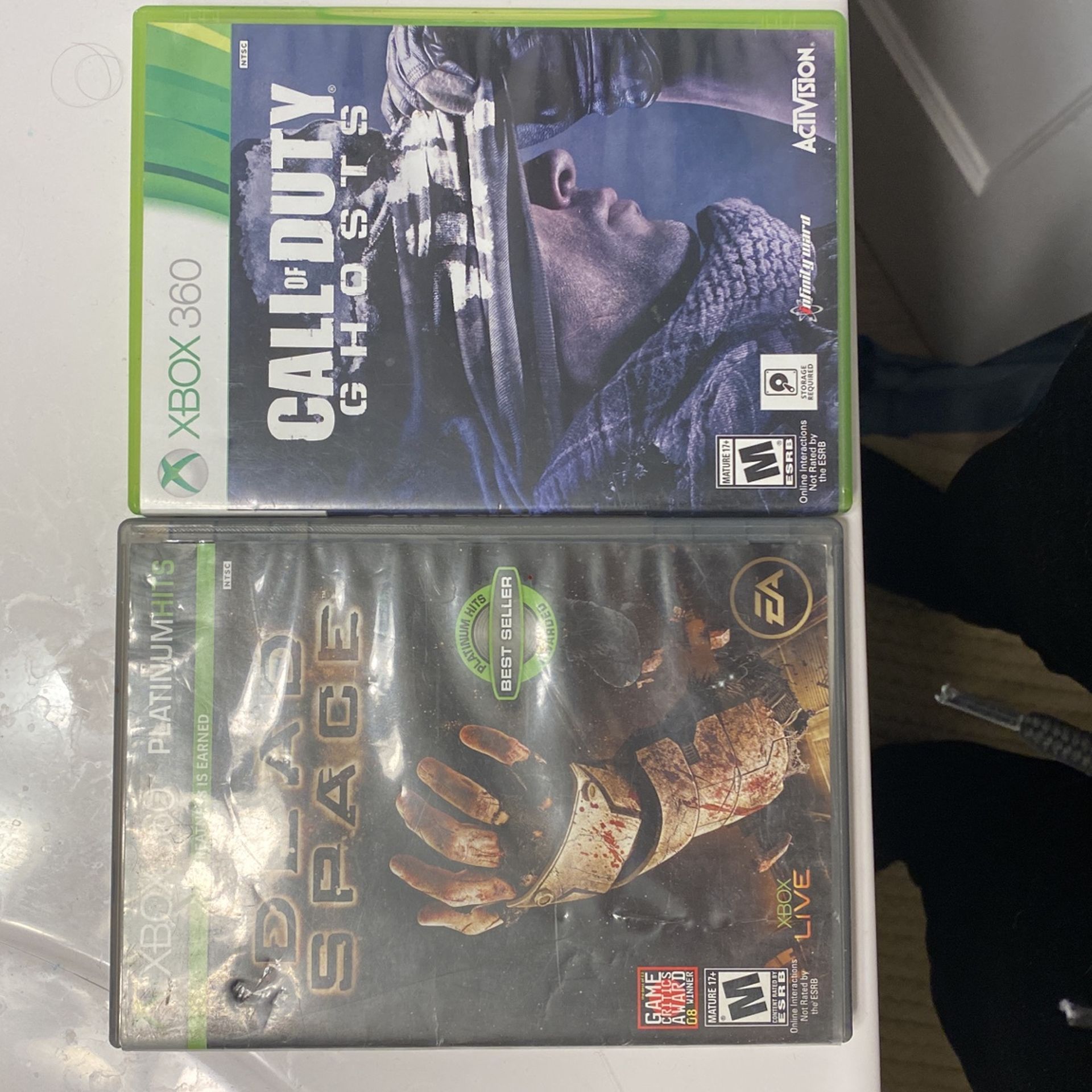 Xbox 360 Games - COD Ghosts and Dead Space