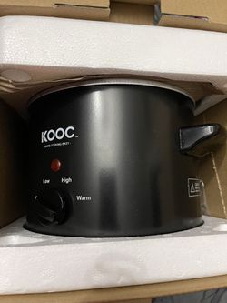 KOOC Small Slow Cooker, 2-Quart, Free Liners Included for Easy