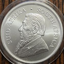 1 Oz Silver 2025 South African Krugerrand  .999 FS  Encapsulated