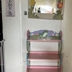 Mirror 25 X25 Girls Bookshelves Tall 38" Long 22" Wide 11"