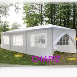 10x30 wedding party tent outdoor canopy tent with 8 side walls white FOR SALE