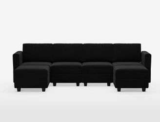 Navy/Black 6 Seat Couch