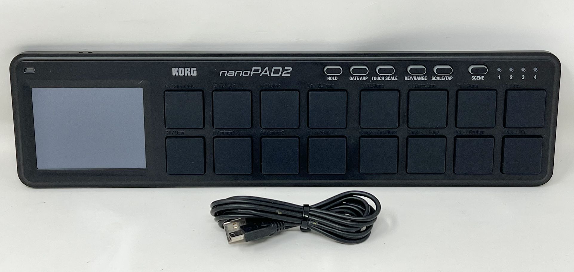Korg NanoPad2 Slim-Line USB Drum MIDI Pad Controller - Black