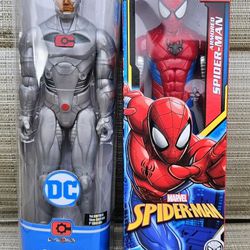 Spider-man and Cybor 12" Collectible Figurines!!! 
