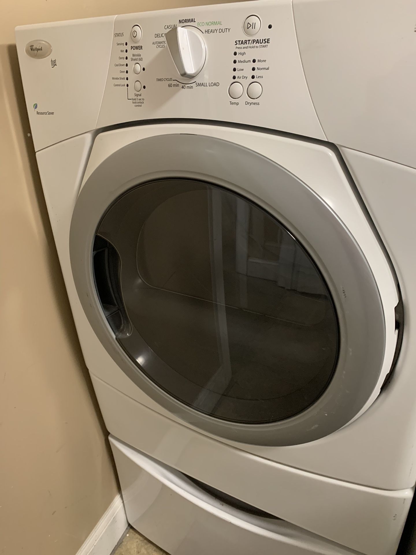 Whirlpool Duet Dryer With Pedestal (price Negotiable)