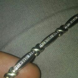 Sterling silver Bracelets. 14k. X Real Stone