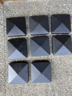 6x6 Black Post Caps
