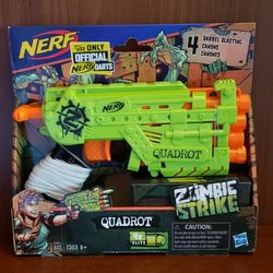 NERF Zombie Strike Quadrot New In Box &10