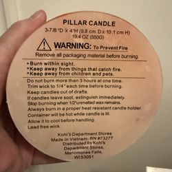 Fall pillar candle 4x4 New