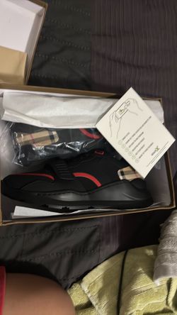 Burberry strap on shoes