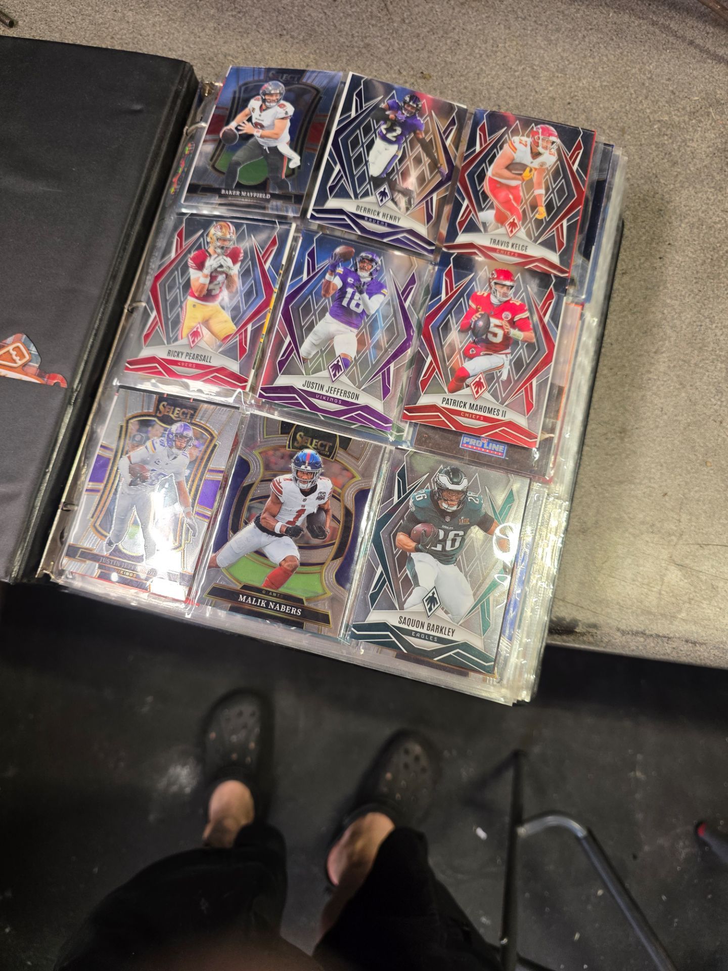 Binder full of cards $50