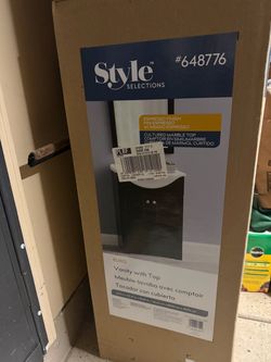 Brand new Bathroom vanity with white sink top