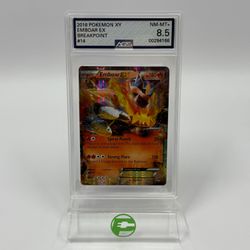 Pokémon TCG Emboar EX #14 BREAKpoint Trading Card 14/122 Near Mint AGS 8.5