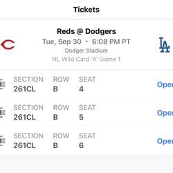 1 Dodger Ticket