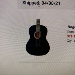 Rogue Starter Black Acoustic Guitar