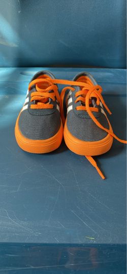 Adidas Kids Sneakers Gray and Orange