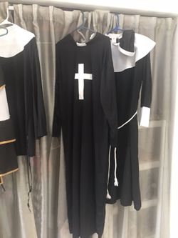 Four Halloween costumes, 3 for women and one for man, large size.