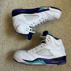 Air Jordan 5 Retro Grape Fresh Prince Of Bel-Air 2018 10.5 Mens Good Condition 