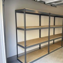 Garage Shelving 48 in W x 24 in D New Industrial Boltless Warehouse Racks Stronger than Homedpot Lowes Costco Delivery Available