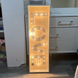 “Love” Lamp Lights