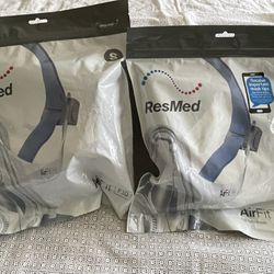 Lot of 2 New Sealed ResMed AirFit F10 Full Face CPAP Mask Kit