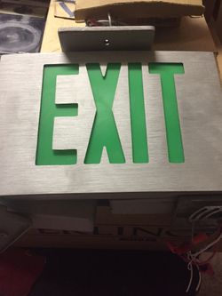 Hard wire Exit signs