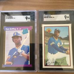 Ken Griffey Jr. Rookie Cards SCG GRADE 9