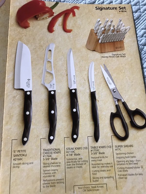 Cutco Knife Set with Block *Reduced* for Sale in Dunkirk, MD - OfferUp