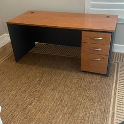Desk W/ Cabinet
