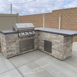 🔥Custom Bbq Island W/ Built In Grill - Customizable 