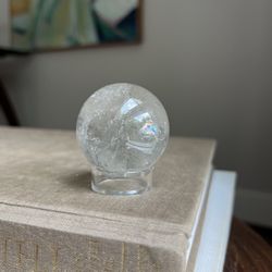 Small Clear Quartz Sphere ( D1.5” ) firm on price