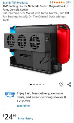 Cooling Fan for Nintendo Switch Dock