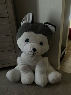 Large Husky Dog Stuffed Animal Plush