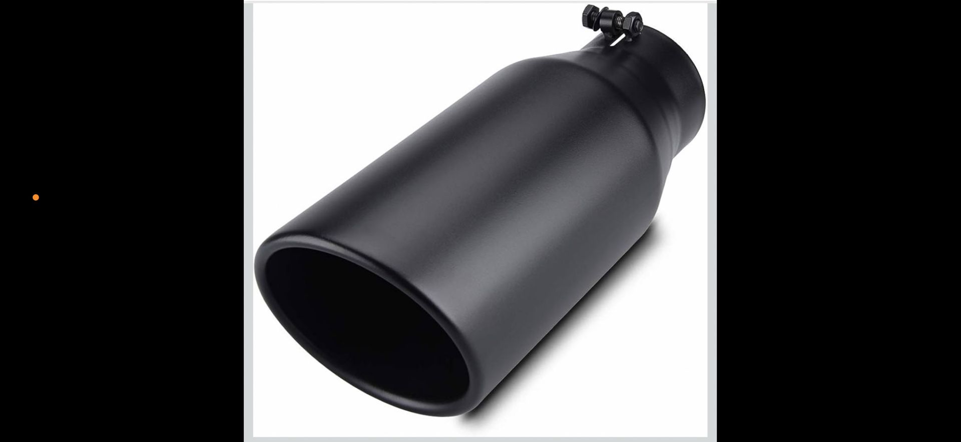 EXHAUST,Diesel Exhaust Tip for Trucks, Universal Bolt-On, Black Powder Coated Stainless Steel.