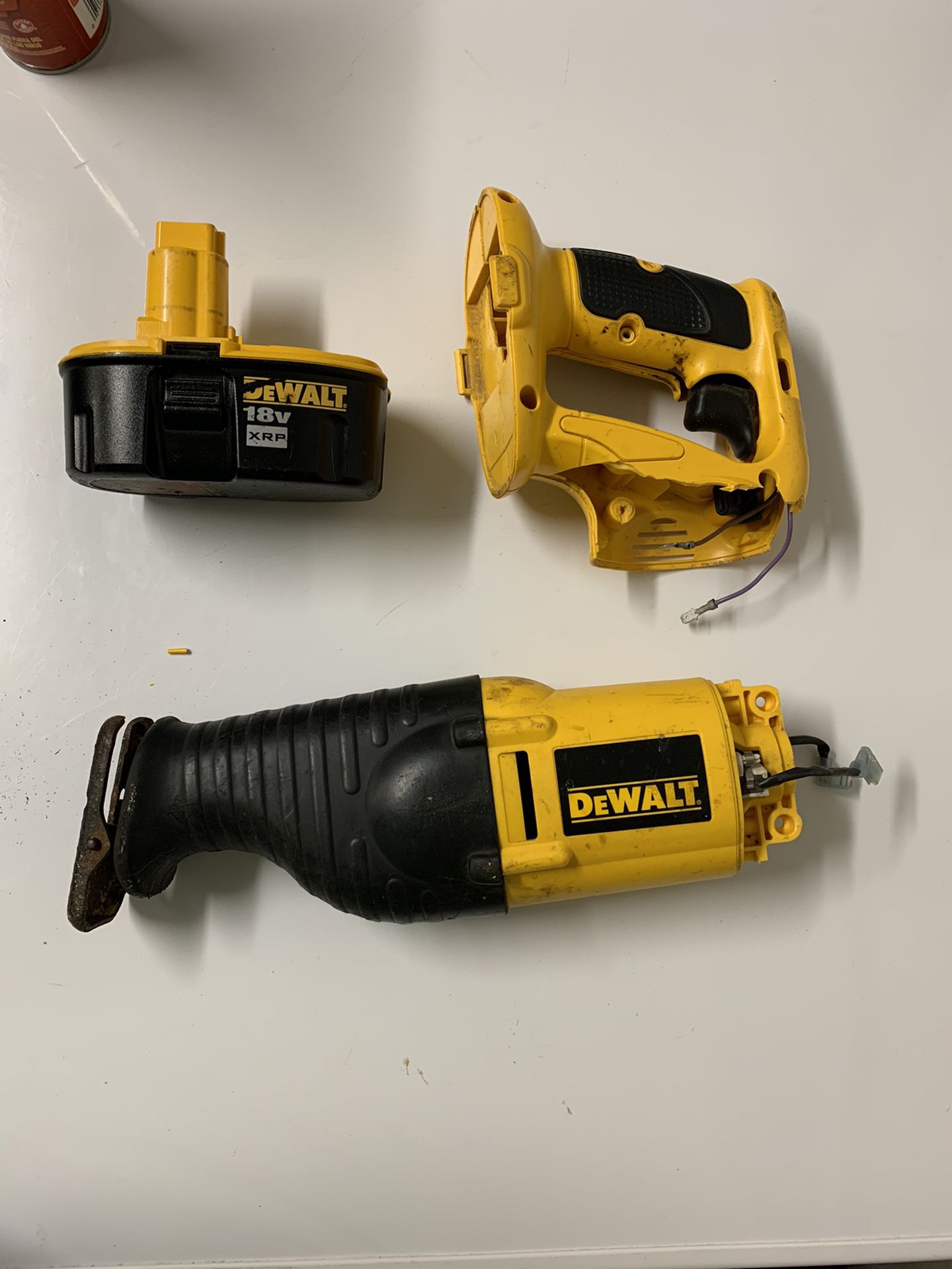 DeWalt Reciprocating saw and dead battery