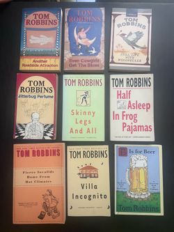 Complete Tom Robbins Novel Collection (9 Books) – Very Good Condition