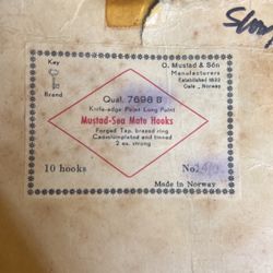 B1G1 MUSTAD Saltwater Fishing Hooks Vintage & New Never Used 