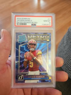 2024 JAYDEN DANIELS RATED ROOKIE RETRO PSA10