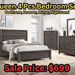4 PCs Bedroom Set 