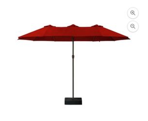 Tioline Luxury 15FT Triple-Top Patio Umbrella – Premium Outdoor Sun Shade with Vented Canopy, Weather-Resistant & UV Protection for Garden, Pool, and 