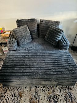 Plush sofa bed