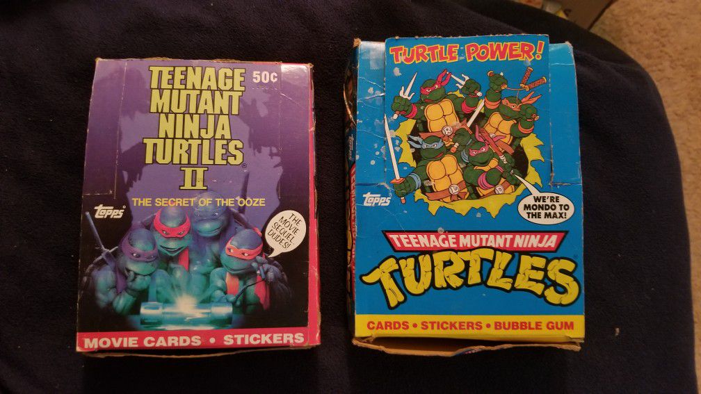 Teenage Mutant Ninja Turtles Movie and Cartoon Cards.