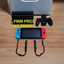 NINTENDO SWITCH SET, FIRM PRICE, NO TRADE, GOOD CONDITION, READ DESCRIPTION FOR DETAILS
