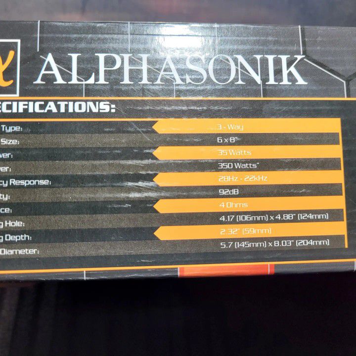 Alphasonik 5x7 Speakers