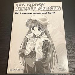 Retro “How to Draw Anime & Game Characters Vol. One— Beginners & Beyond” Paperback Guide! ‼️ SALE ‼️