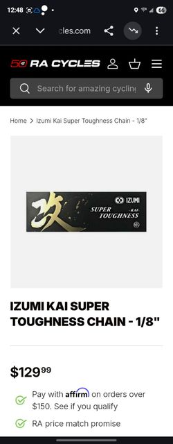 Izumi Kai Super Toughness Chain 1/8"