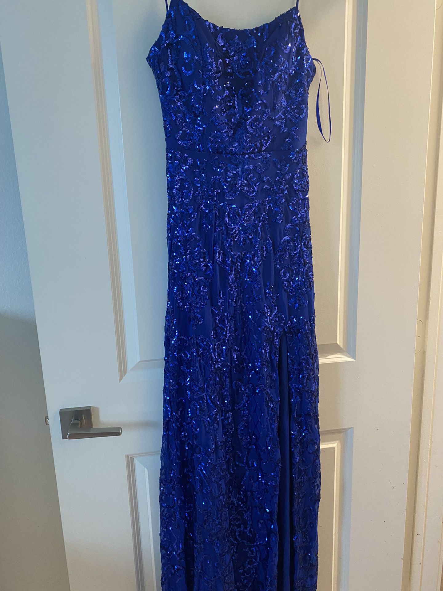 royal blue prom dress size 3